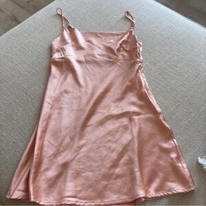 Rinces Polly Salmon Mini Dress